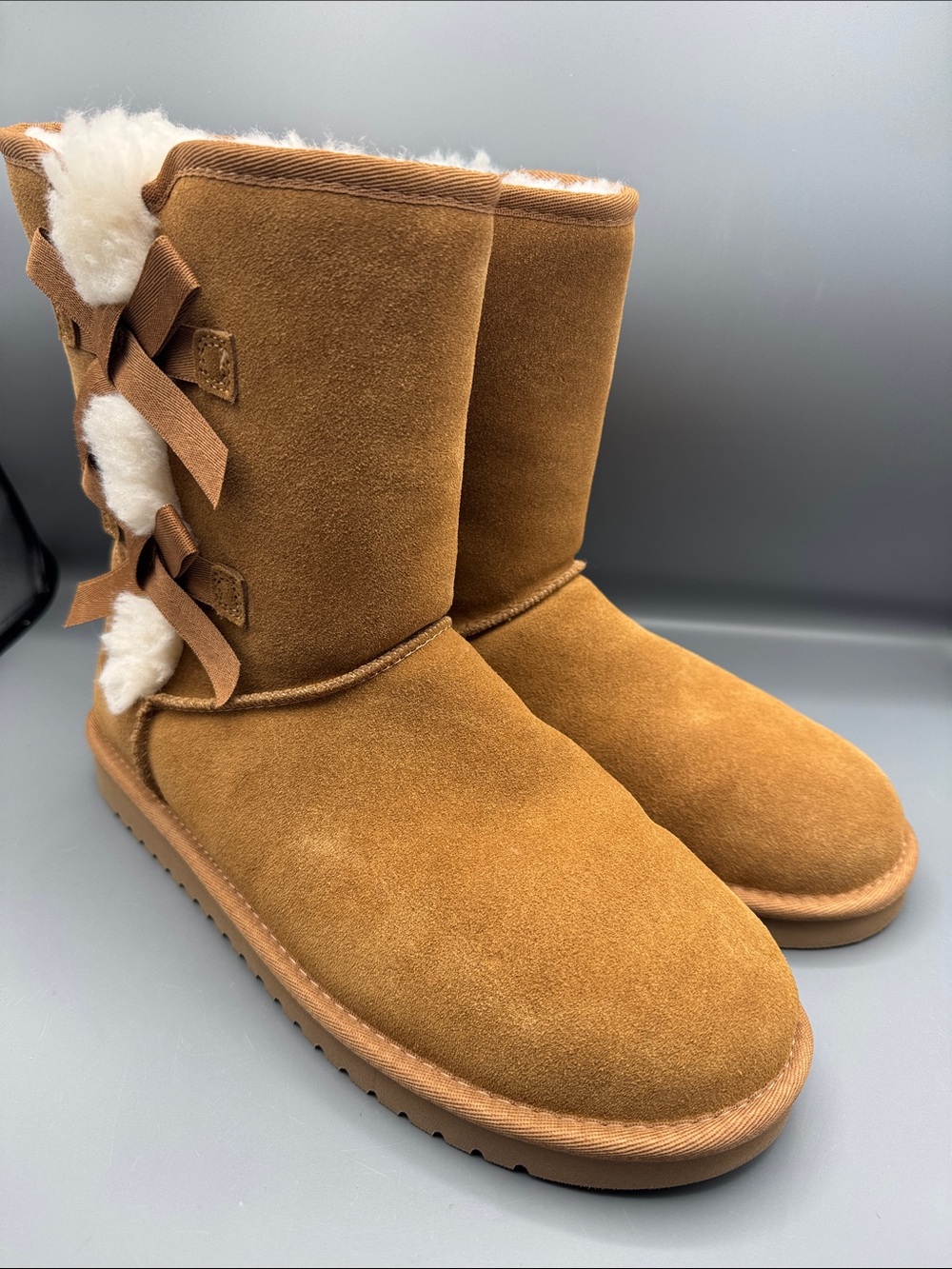 Koolaburra by UGG Victoria Short Chestnut Fur Boots